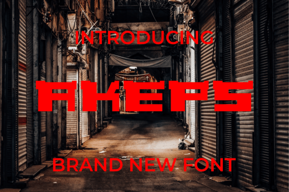 Akeps: A Modern Display Font for Strategic Design and Communication