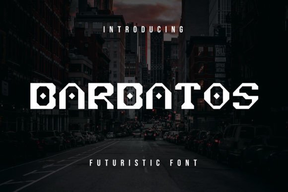 Barbatos: A Futuristic Font for Creative Expression