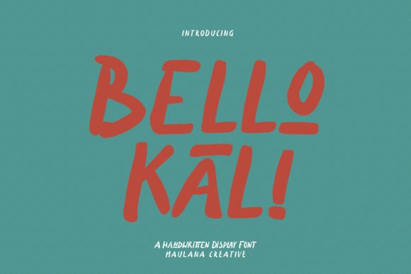 Bellokali: A Quirky Handwritten Font for Creative Expression