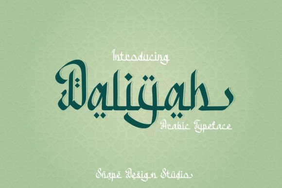 Daliyah: A Stylish Arabic-Inspired Display Font