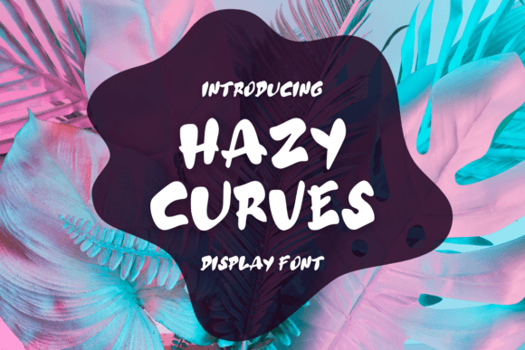 Discover Hazy Curves: A Playful Display Font for Creative Projects