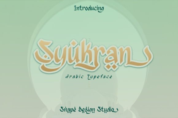 Discover the Elegance of Syukran: A Display Font with Oriental Charm