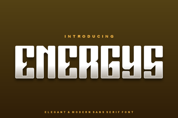 Energys: A Modern, Stylish Display Font for Creative Projects
