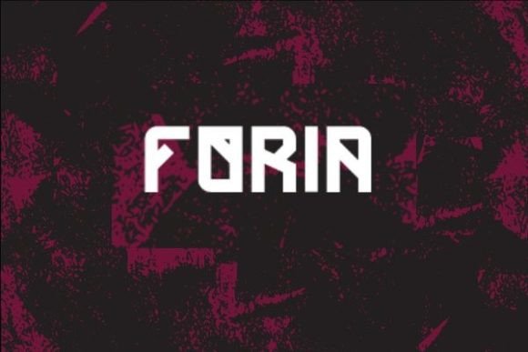FORIA: A MODERN DISPLAY FONT WITH GOTHIC FLAIR