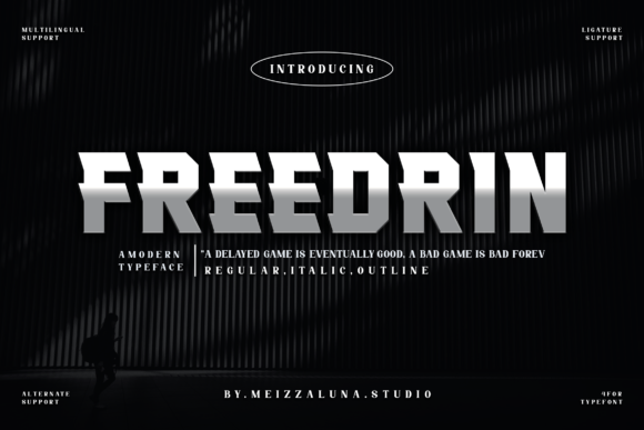 Freedrin: A Cyber-Punk Font for Modern Design Workflows