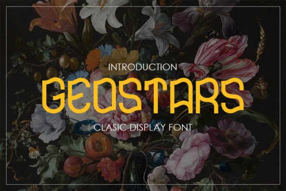Geostars: A Vintage Display Font for Creative Projects