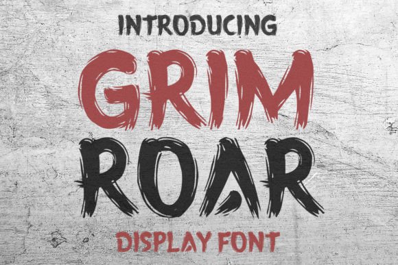 Grimroar: A Bold and Authentic Display Font for Creative Designers