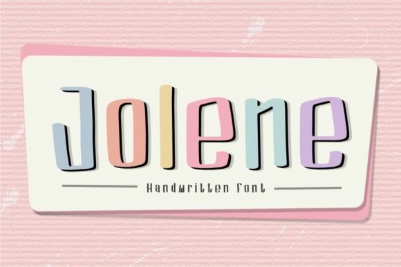 Jolene: A Playful Font for Creative and Professional Workflows