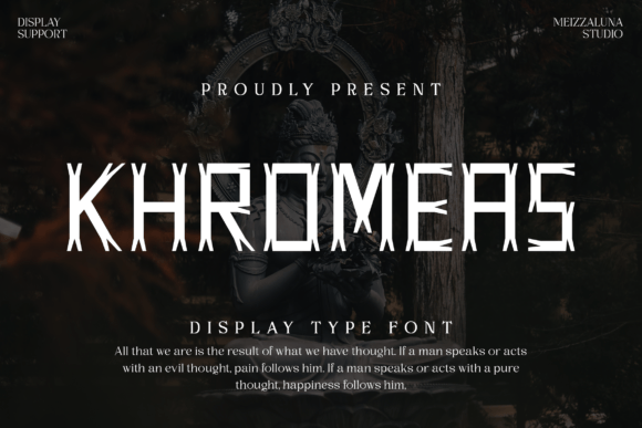 Khromeas: A Bold and Unique Display Font for Creative Expression