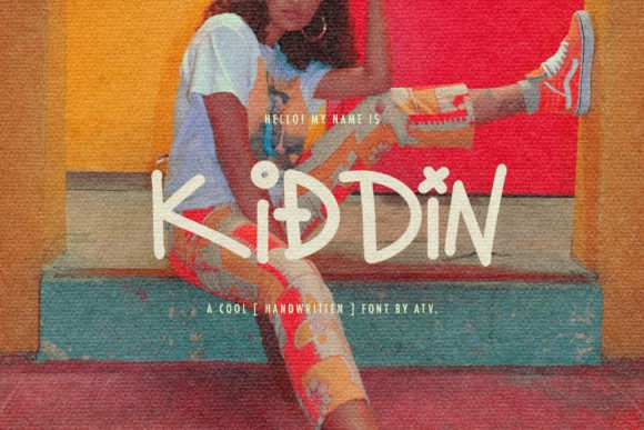 Kiddin: A Funky Handwritten Font for Trendy Designs