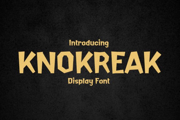 Knokreak: A Vintage Display Font for Strategic Design Decisions