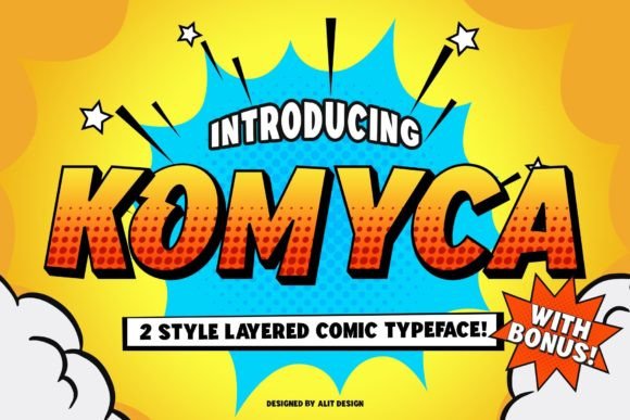 Komyca: A Bold and Playful Comic Font for Standout Designs