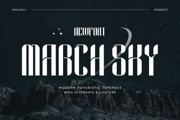 March Sky: A Futuristic Font for Modern Creators