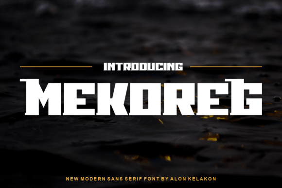 Mekoreg: Bold Typography for Modern Design