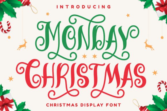 Monday Christmas: A Versatile and Elegant Font for Creative Projects