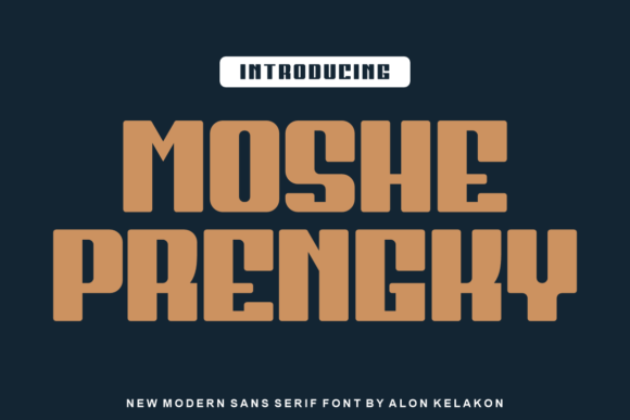 Moshe Prengky: A Bold, Stylish Font
