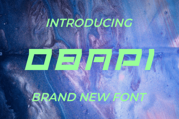 Obapi: A Bold Font for Impactful Design