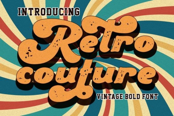 Retro Couture: A Vintage-Inspired Font for Creative Expression