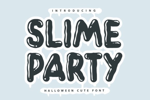 Slime Party: A Playful Halloween Font for Creative Projects