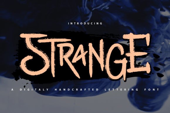 Strange and Strange: A Mysterious Display Font for Halloween and Horror Designs
