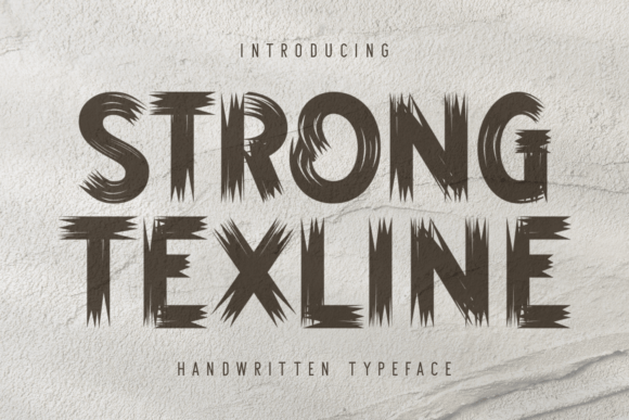 Strong Texline: A Quirky Handwritten Font