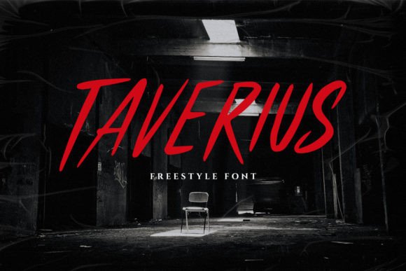 Taverius: A Modern Display Font for Bold Design Ideas