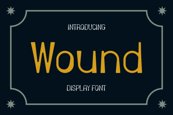 Wound: A Bold and Authentic Display Font for Modern Branding