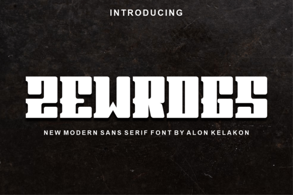 Zewrogs: A Modern Display Font That Elevates Your Creative Vision
